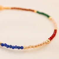 Pulseira Maragogi Cristal e Cubo de Metal