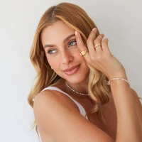 Pulseira Ibiza Cristais Jablonex com Quadradinhos