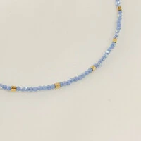 Choker Maragogi Cristal e Cubo de Metal