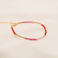 Pulseira Maragogi Cristal e Cubo de Metal