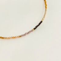 Choker Maragogi Cristal e Cubo de Metal