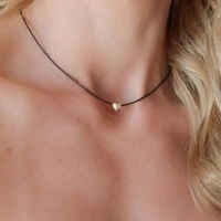 Choker Laguna Fio Coreano com Coração