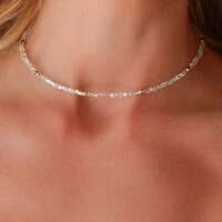 Choker Ibiza Cristais Jablonex com Quadradinhos