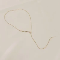 Colar Évora Gravata Veneziana com detalhe de Cristal Preciosa e Pingente Palito