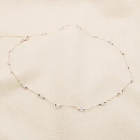 Colar Essenza Cristal Bolinha Trabalhada
