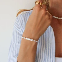 Pulseira Brades Gravata Veneziana com Pérolas de Água Doce e Biwa Sintético