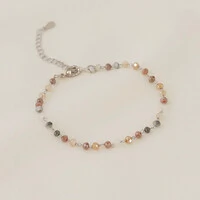 Pulseira Lima Silver Cristais Coloridos