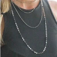 Colar Boston Corrente Chapa Redonda