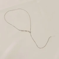 Colar Évora Gravata Veneziana com detalhe de Cristal Preciosa e Pingente Palito