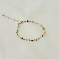 Pulseira Lima Purple com Cristais Coloridos