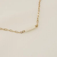 Choker Kailua Mini Elo Cartier com Tubo de Pedra Natural
