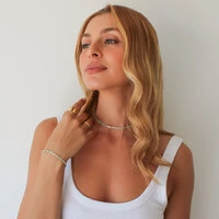 Pulseira Ibiza Cristais Jablonex com Quadradinhos