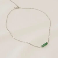 Choker Kailua Mini Elo Cartier com Tubo de Pedra Natural