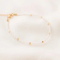 Pulseira Maragogi Cristal e Cubo de Metal