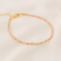 Pulseira Maragogi Cristal e Cubo de Metal