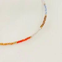 Choker Maragogi Cristal e Cubo de Metal