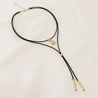 Choker Havana Gravata Fio Coreano com Coração ABS