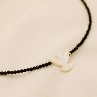 Choker Luma Cristais com Pomba Madrepérola