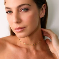 Choker Rio de Janeiro Corrente Tiffany Cristal Colors