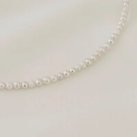 Choker Como Mini Pérola Natural Água Doce