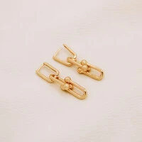 Brinco Pure Argola Retangular Elos