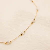 Colar Essenza Cristal Bolinha Trabalhada