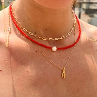 Choker Cananéia Cristal com Pérola Água Doce