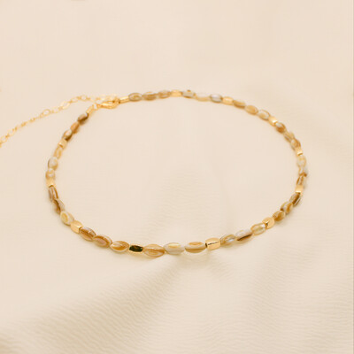 Foto Choker Orbe Pedras Naturais