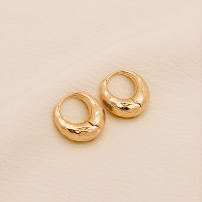 Foto Brinco Matsudo Argola Robusta Textura Orgânica