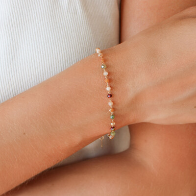 Foto Pulseira Lima Purple com Cristais Coloridos