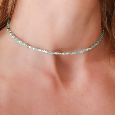 Foto Choker Ibiza Cristais Jablonex com Quadradinhos