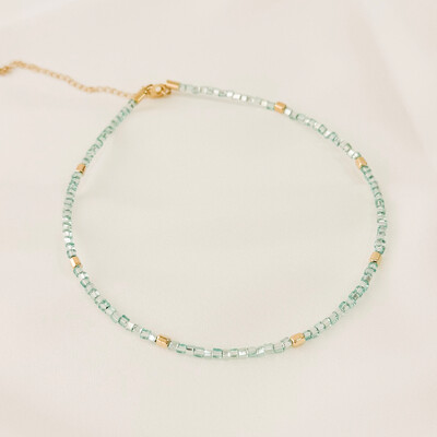 Foto Choker Ibiza Cristais Jablonex com Quadradinhos