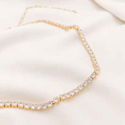 FotoChoker Doha Riviera de Zircônia Quadrada Cristal