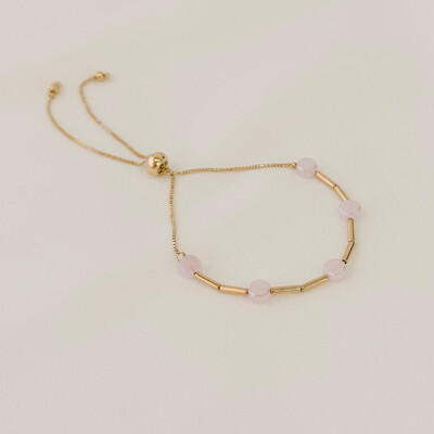 Foto Pulseira Vernou Gravata com Círculo de Cristal de Vidro e Canutilho