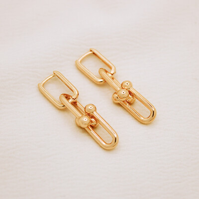 Foto Brinco Pure Argola Retangular Elos