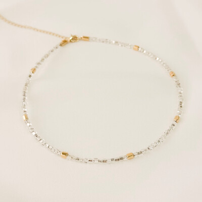 Foto Choker Ibiza Cristais Jablonex com Quadradinhos