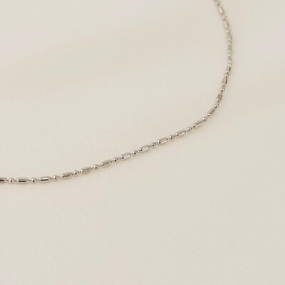 Foto Pulseira Moa Corrente Tubo e Bolinha