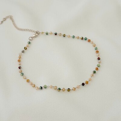 Foto Choker Lima Purple com Cristais Coloridos