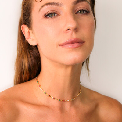 FotoChoker Rio de Janeiro Inverno Corrente Tiffany Zircônias Colors