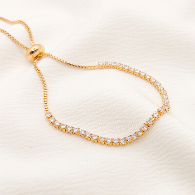 Foto Pulseira Hamburgo Gravata Micro Zircônia Cristal