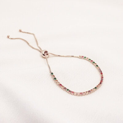 FotoPulseira Hamburgo Gravata Micro Zircônia Cristal