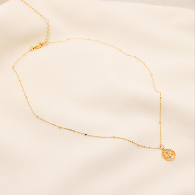 Foto Colar Berilo Árvore da Vida Delicado