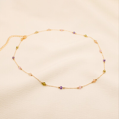 Foto Colar Essenza Colorida Bolinha Trabalhada