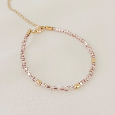 Foto Pulseira Ibiza Cristais Jablonex com Quadradinhos