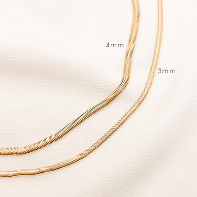 FotoPulseira New Orleans 3mm de Corrente Malha Snake