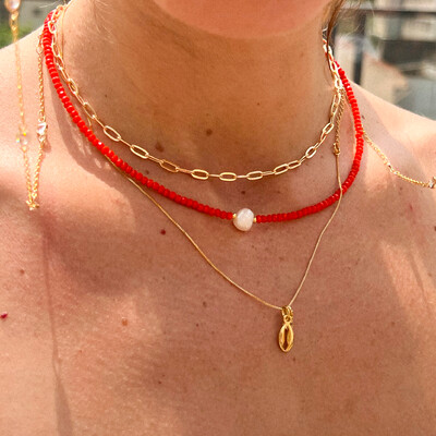 FotoChoker Cananéia Cristal com Pérola Água Doce
