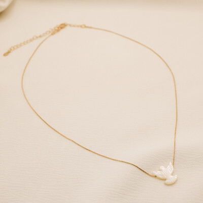 Foto Colar Espirito Santo Pomba Madrepérola