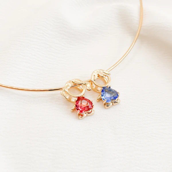 Choker Menino / Menina Banho Ouro 18K