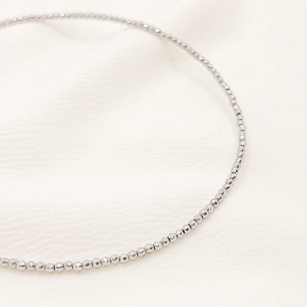 Choker Auckland Hematita Natural