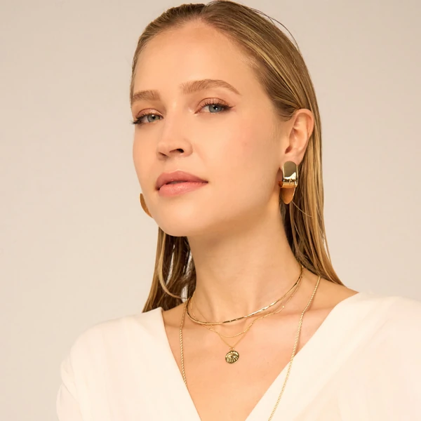 Choker Toronto Aro Rígido Fio Martelado